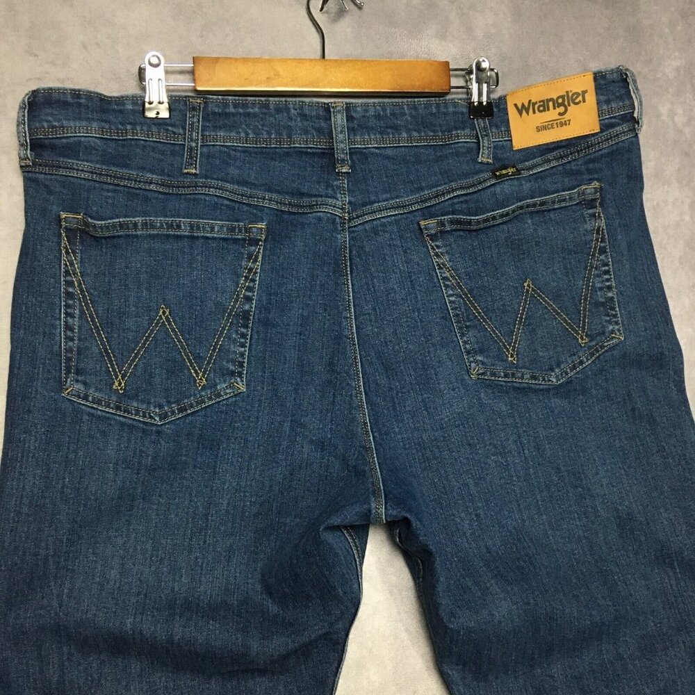 Wrangler‎ Mens Regular Fit Blue Jeans size 40x30 Stretch Denim Pants